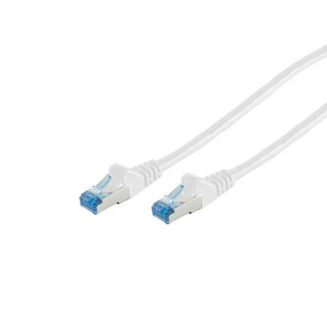 5x Patchkabel cat6A S/FTP PIMF weiß 10,0m