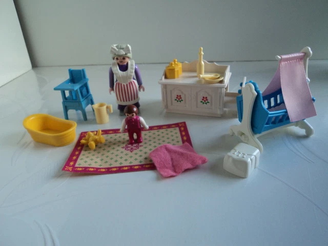 Lot Playmobil La Chambre De La Reine Avec Berceau - Réf.5146 - Princesses