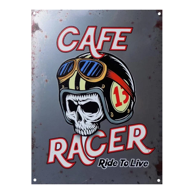 Plaque Publicitaire Métal Vintage Et Rétro De Décoration Hot Rod Race