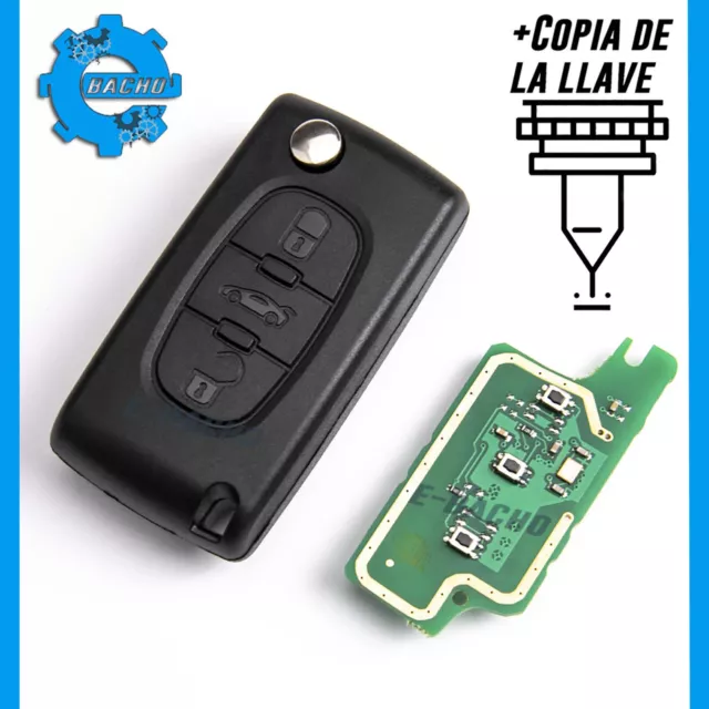 Llave 433Mhz Se Adapta A Citroen C2 C3 C4 C5 Jumper Jumpy + Copia De La Llave