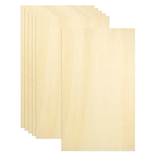 6Pcs Basswood Sheets 11.8 x 20 x 1/8 Inch Plywood Wood Panels Lightweight