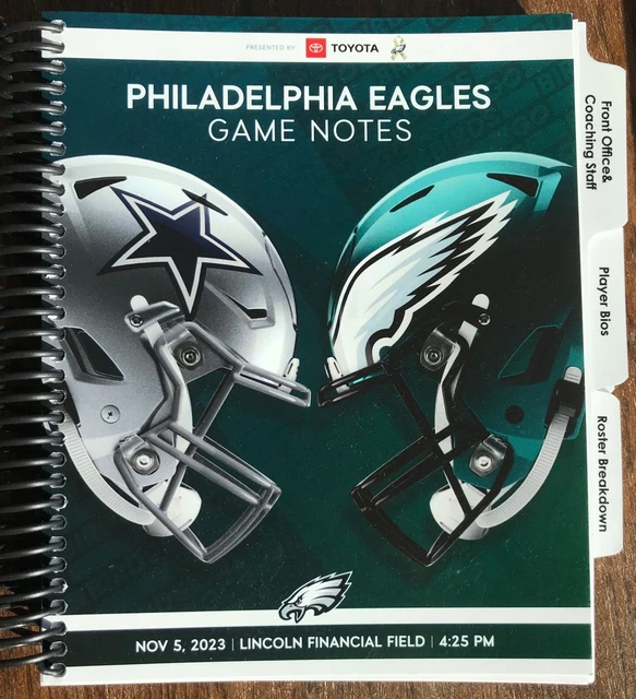 2023 PHILADELPHIA EAGLES GAME NOTES/MEDIA GUIDE 11/5/2023 Cowboys at