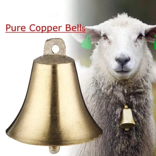 Small Brass Bell Cow Horse Sheep Grazing Copper Bells Loud Bronze Wind Chimes.