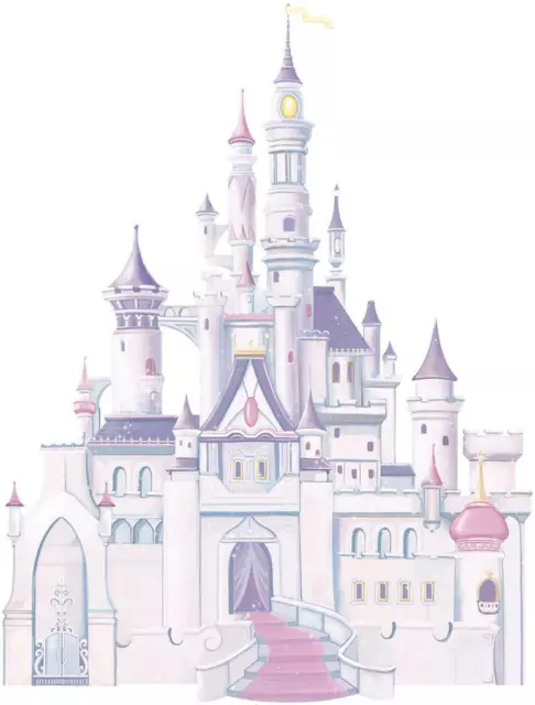 PRINCESS CASTLE Decal Removable Graphic Wall Sticker Home Decor Art Disney Girls