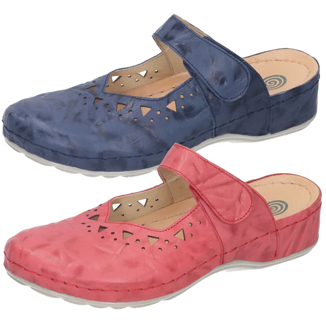 Dr.Brinkmann Femmes Cuir Sabots Mules 700050
