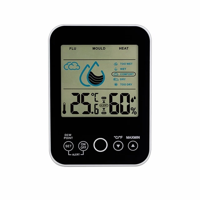 Igrometro digitale LCD sensore temperatura interna monitor cura sana fuoco aria Y7V8