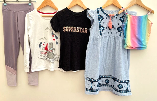 Girls Bundle Of Clothes Age 8-9 Zara M&S F&F