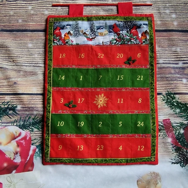 Handmade Quilted Christmas Advent Calendar