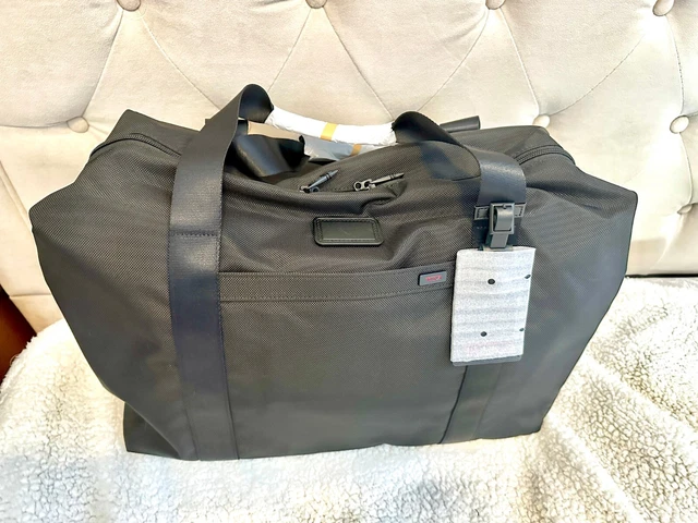New With Tags Tumi Black Alpha Fxt Travel Satchel Carry On Luggage Bag
