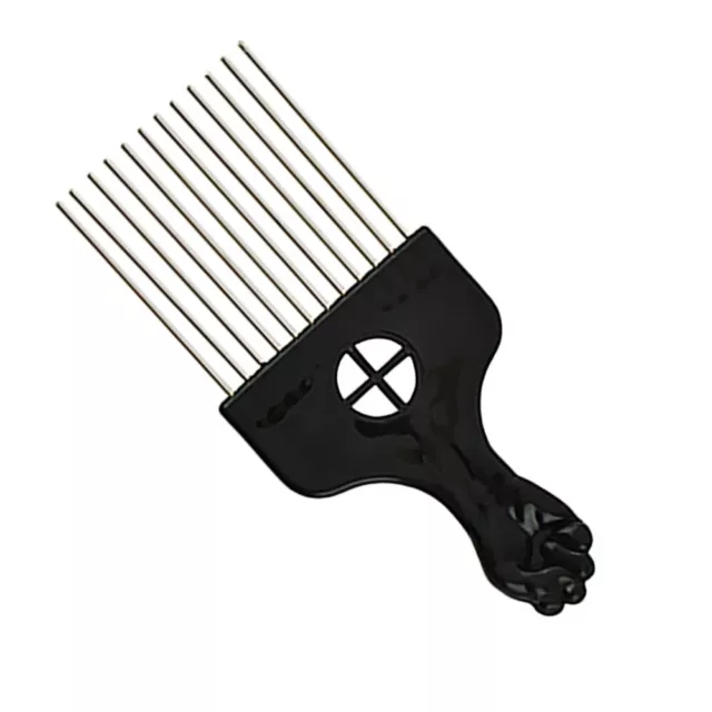 2pcs Metall Afro Pick Comb Hair Comb Friseur für Salon