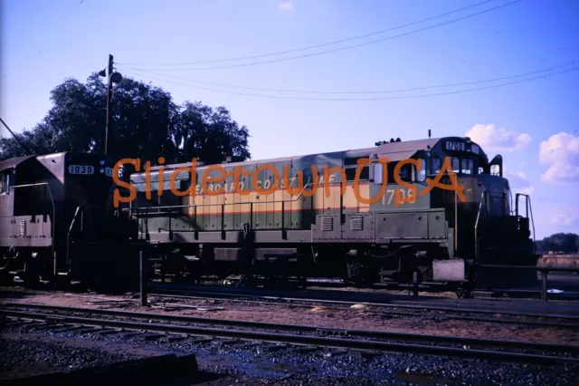 Vtg 1967 Train Slide 1708 Seaboard Coast Line Engine ''NEW" Wildwood FL X3D171