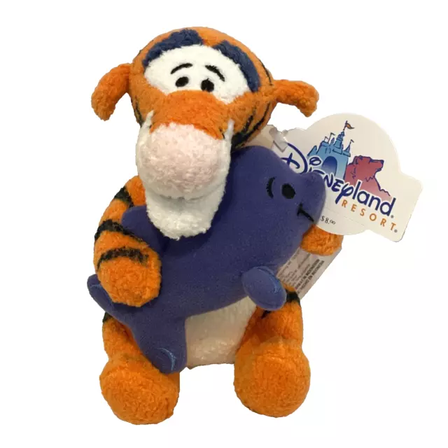 Tigger Bath Buddy Holding Dolphin with Tags Disneyland - Winnie the Pooh WPR 7"