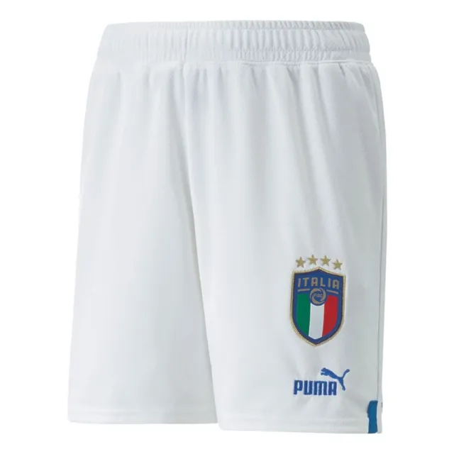 FIGC Italy White Home Replica Football Shorts 2022/23 BNWT Puma Medium