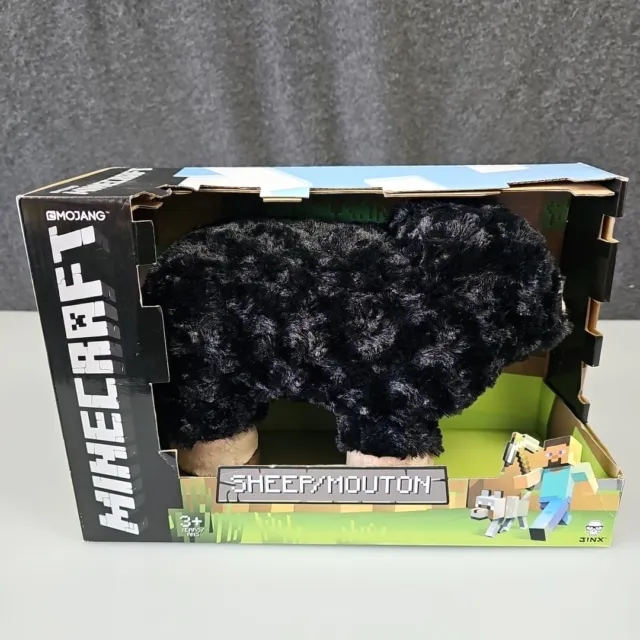 Minecraft 2016  Black Sheep 11" Stuffed Plush Jinx Spin Master Mojang