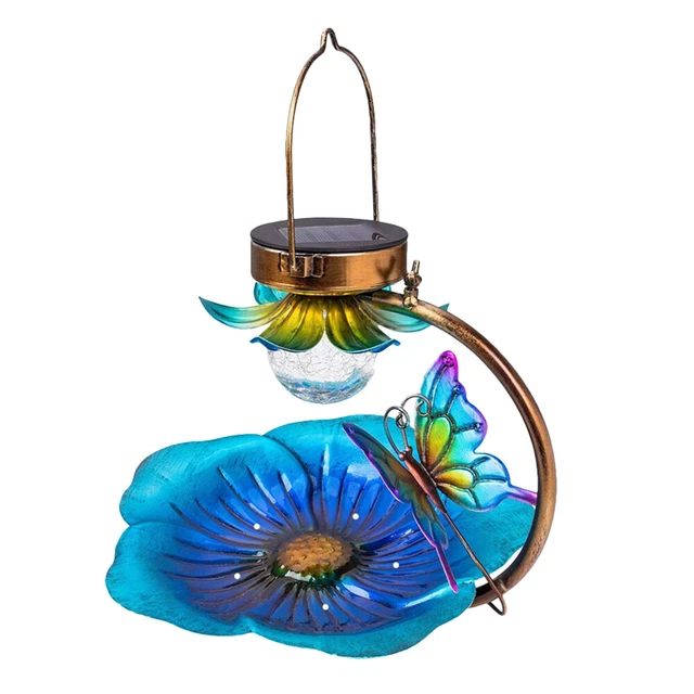 1 Pc Mangeoire à Oiseaux Mangeoire à oiseaux Jardin Lumière Solaire Alimenté