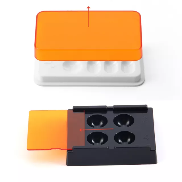 8/4Hole Dental Veneer Storage Box Teeth Patch Shading Light Storage Molar Case