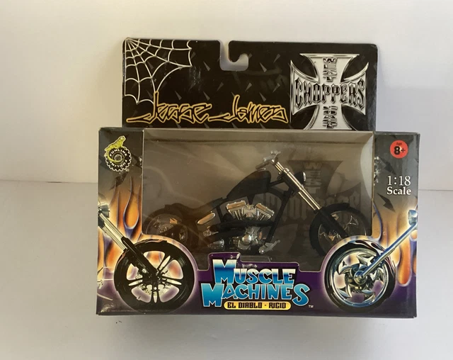 2003 Sealed Jesse James West Coast Choppers 1:18 El Diablo Rigid Muscle Machines