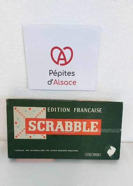 GRAND SCRABBLE PLUS VOYAGE AVEC BOÎTE. .Édition FRANÇAISE Complet RARE