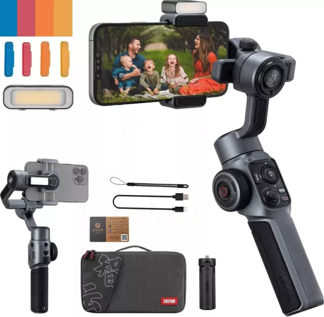 ZHIYUN Smooth 5S COMBO 3-Axis Gimbal Stabilizer Fill Light for iPhone Smartphone