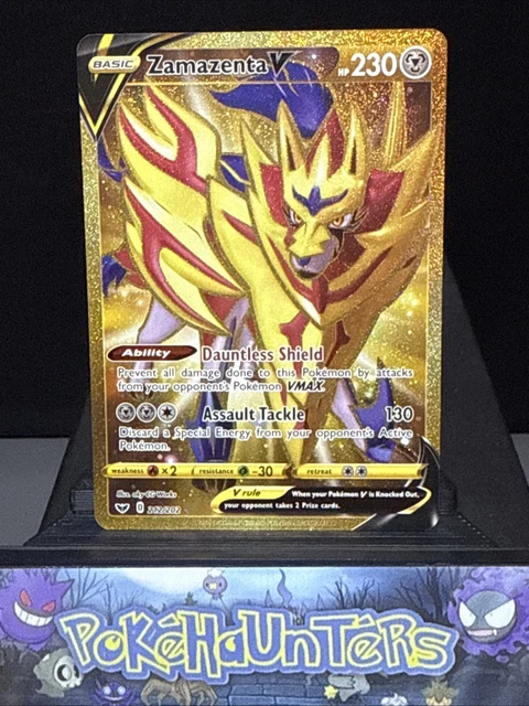 rainbow schoolboy pokemon card price Zamazenta V - 098/159 (CRZ) Ultra Rare