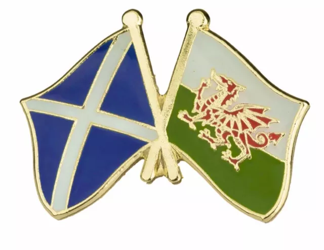 Scotland & Wales Friendship Enamel Lapel Pin Badge/Brooch ~ ONLY £4.95
