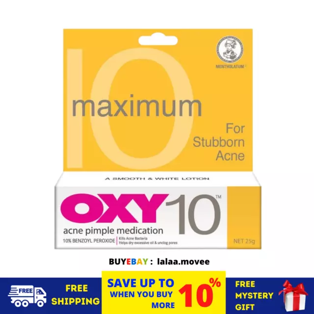 2 Box OXY 10 Maximum pour les médicaments et le traitement des boutons...