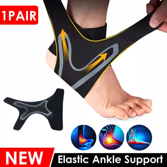 Ankle Brace Support Compression Sleeve Plantar Fasciity Foot Wrap Pain Relief