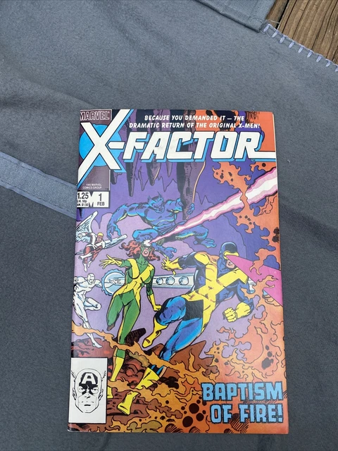 X-Factor #1 (1986, Marvel) Newsstand Edition, Origin/1st app of X-Factor Team