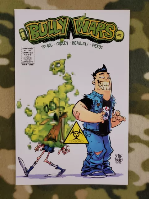 Bully Wars #1 Comic Code Authority Censored Variant Skottie Young Image 2018