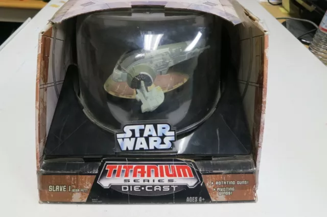 GALOOB Micro Machines Star Wars Titanium Ultra Die Cast "SLAVE 1" NEW Boba Fett