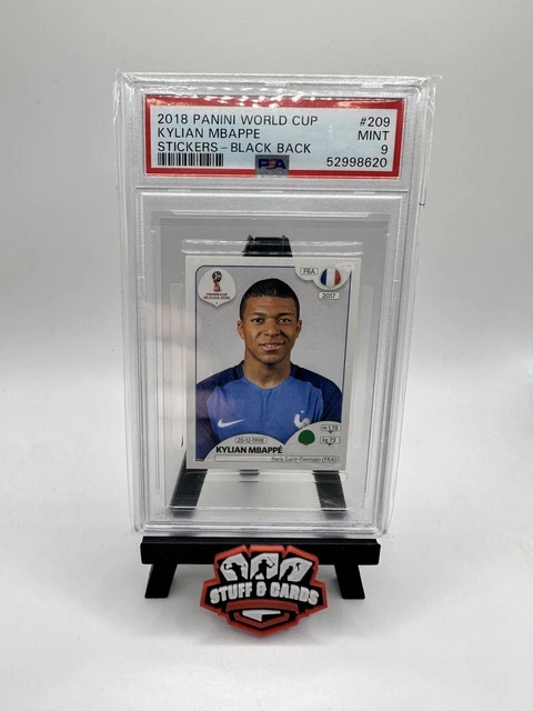 2018 Panini Sticker Kylian Mbappe Pink Back PSA 9