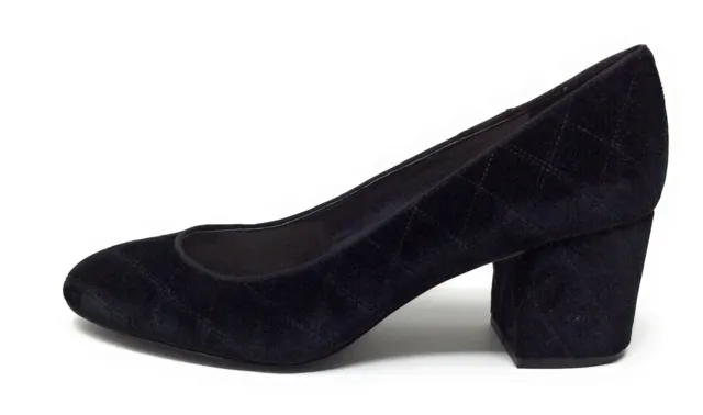Nine West Womens Ceciley Classic Pump Heels Black Quilt Size 10 M US