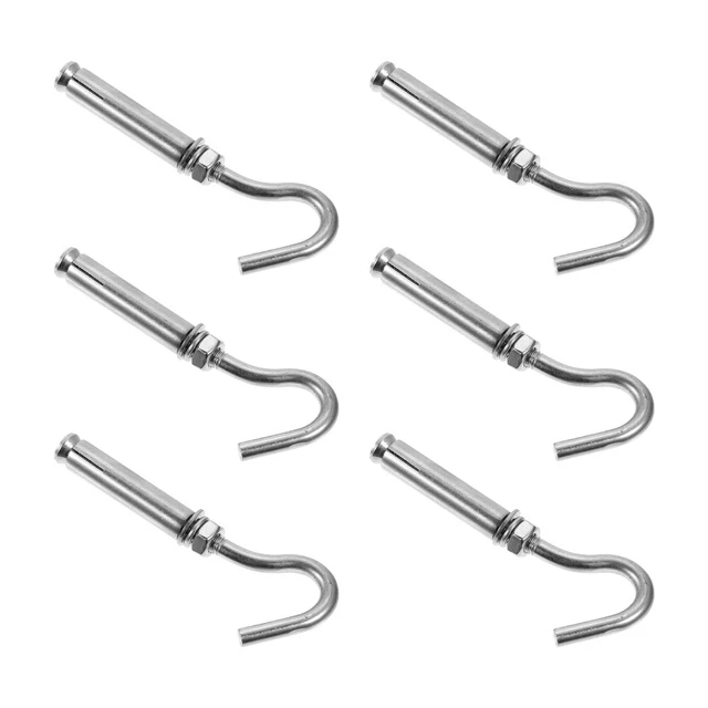 6 pz gancio da parete cemento metallo soffitto clip filettatura gancio bulloni cemento mattoni Ha
