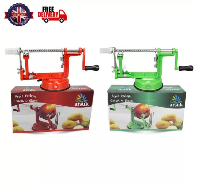 Apple Peeler Corer Cutter Slicer 3 in 1  Spiral Fruit Peeling Machine Handy Tool