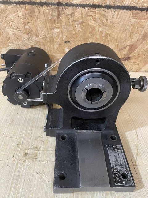 HARIG  AB 5C SPIN INDEXER w/VARIABLE SPEED BALDOR MOTOR