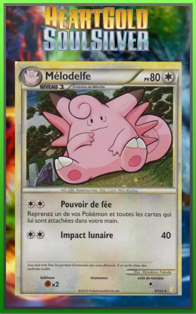 Mélodelfe Holo - HeartGold and SoulSilver - 3/123 - Carte Pokémon Française