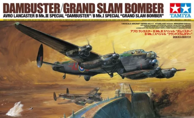 Tamiya 61111 Avro Lancaster B Mk.III Dambuster/Grand Slam Model Kit  Scale 1:48