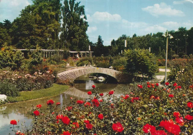 Alte Postkarte - Lyon - La Roseraie du Parc de la Tête d'Or - Le petit Pont