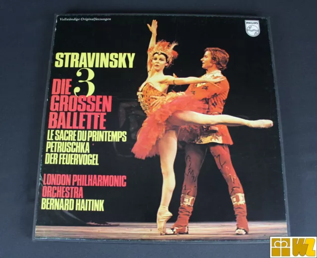 Vinyl Dreifach-LP Stravinski - Die 3 grossen Balette, gebr. - sehr guter Zustand