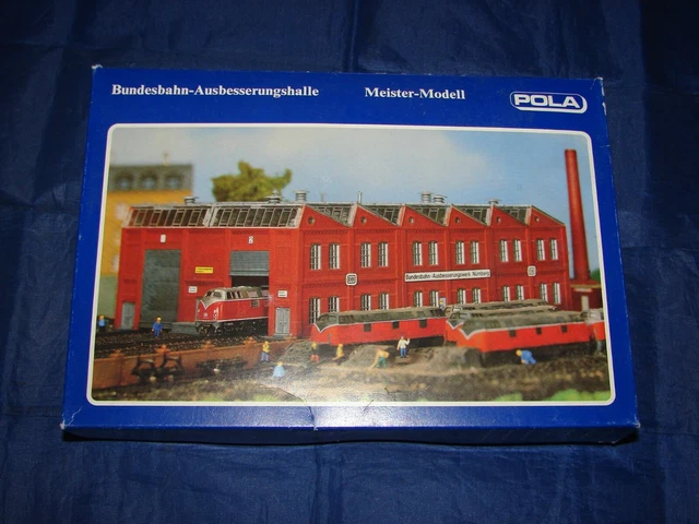 Maquette POLA N°264 - Hangar à Locomotive - À Monter - Train électrique (Neuf)