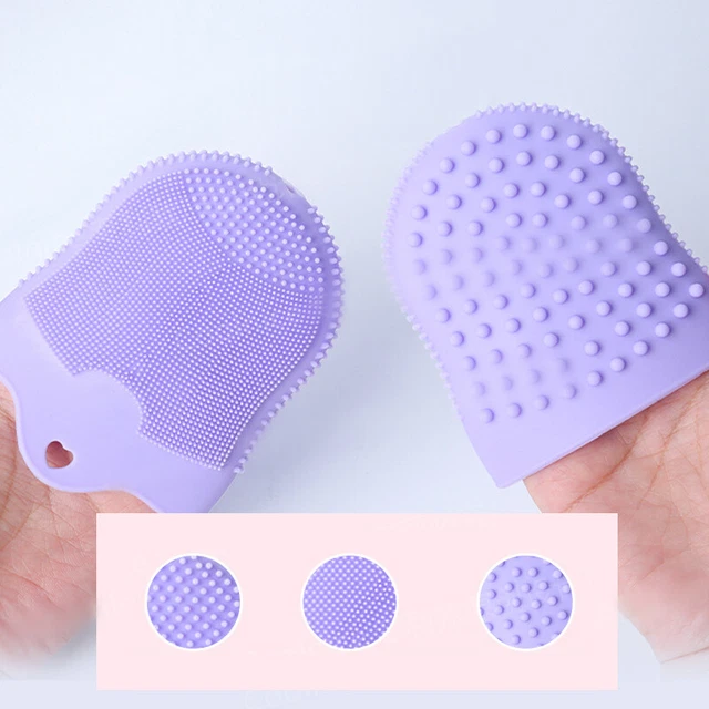 Cepillo exfoliante de silicona de doble cara cepillo de limpieza facial cepillo de cuerpo