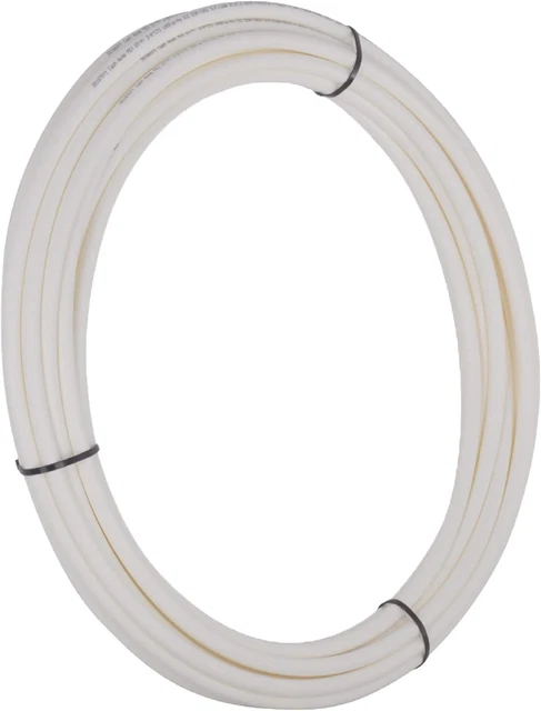 U855W50 PEX Pipe 3/8 Inch, White, Flexible Water Pipe Tubing, Potable Water, Pus