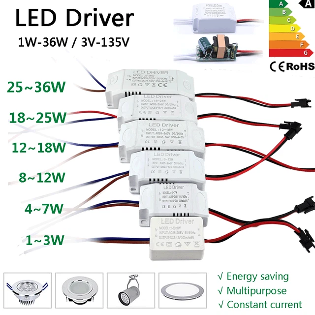 DRIVER LED 300MA trasformatore driver trasformatore alimentatore ...