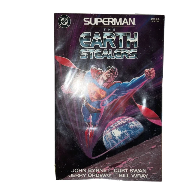 Superman The Earth Stealers Graphic Novel 1988 John Byrne! Curt Swan & Ordway!
