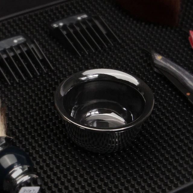 Tazón de jabón para barba 1 pieza cepillo de afeitar limpio tazón para hombres taza de jabón de afeitar herramientas de peluquería_x