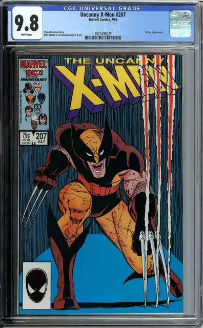 X-Men #207 Cgc 9.8 White Pages // Wolverine Cover Marvel 1986 Id: 38125