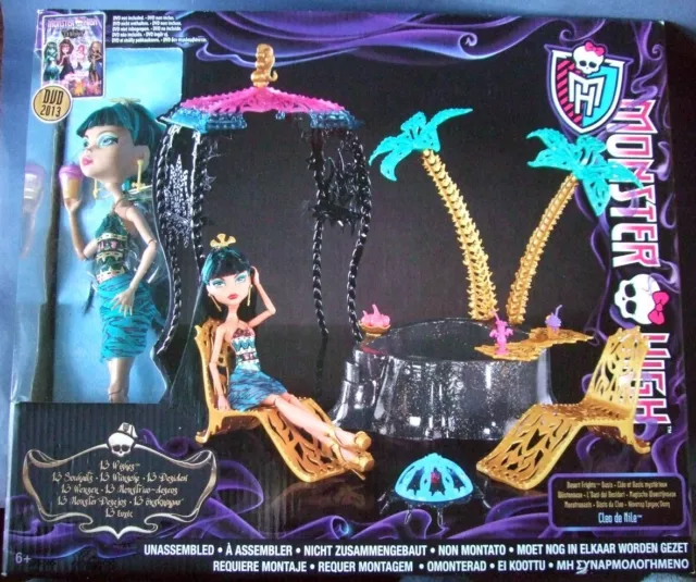 Monster High 13 souhaits wishes Oasis avec poupée Cléo de Nile neuf en boite