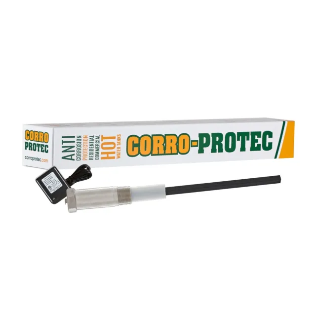 Corro-Protec Stops Sulfur Smell & Corrosion - Powered Anode Rod for Water Heater
