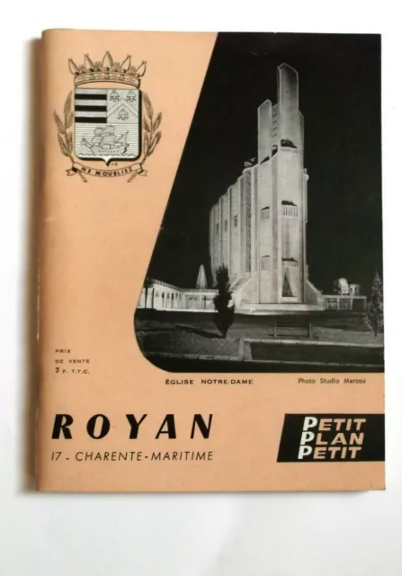 Ancien plan guide de Royan Petit Plan Petit - pub - 1969 70