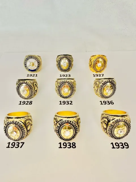 NEW YORK Yankees World Series Champions Ring, US SHIP 1921-1939, PICK YOUR RING